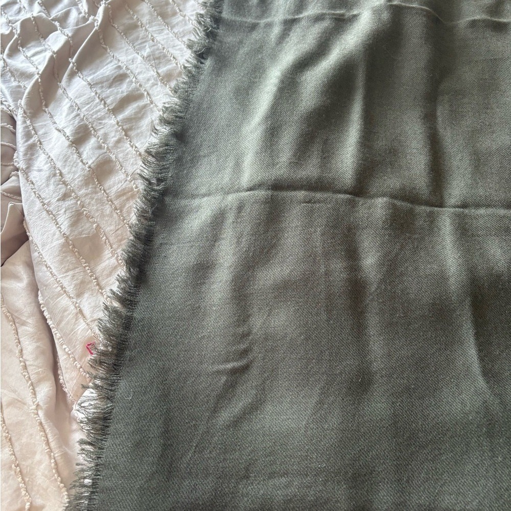 Rag & Bone Olive Army Green Merino Wool Scarf-NWT-$195 - Picture 3 of 7